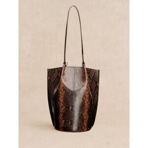 NEW SEZANE ROMIE SNAKESKIN TOTE NEVER USED Retail $430